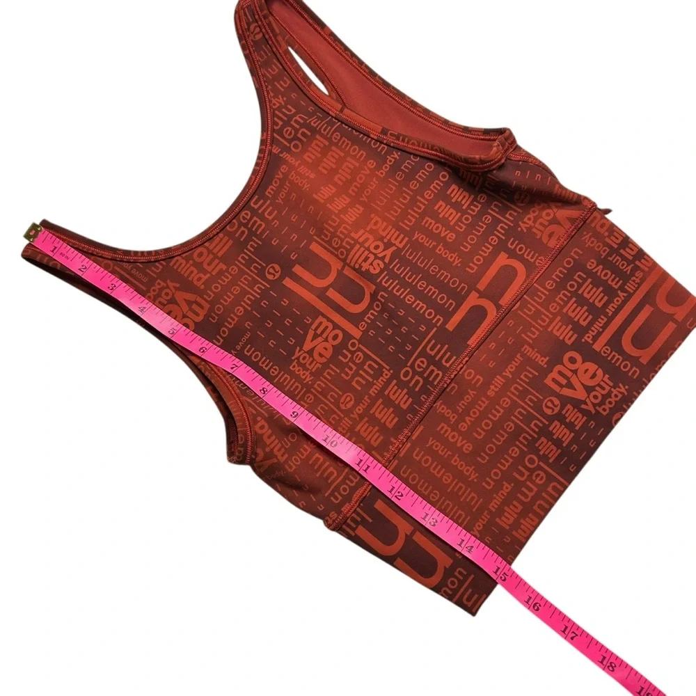 Lululemon Power Pivot Everlux Tank Red Ombre Print XXS